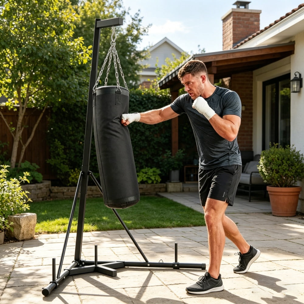 Punching Bag Stand with Sandbag