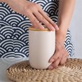 thumbnail image 4 of Simple Ceramics Storage Jars with Wooden Lids Sealed Jars B, 4 of 5