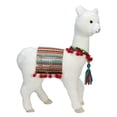thumbnail image 3 of Northlight Plush Bohemian Standing Llama Christmas Figure with Pom Pom Saddle - 14", 3 of 4