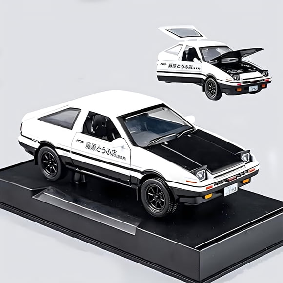 Modelo de coche fundido a presión Mzexoma Initial D Toyota Trueno AE86 1:32