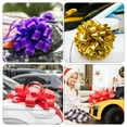 thumbnail image 5 of 12 Inch Giant Large Pull Bow Big Metallic Car Bows Ribbon with Gold Edge for Gift Christmas, Red, 5 of 6