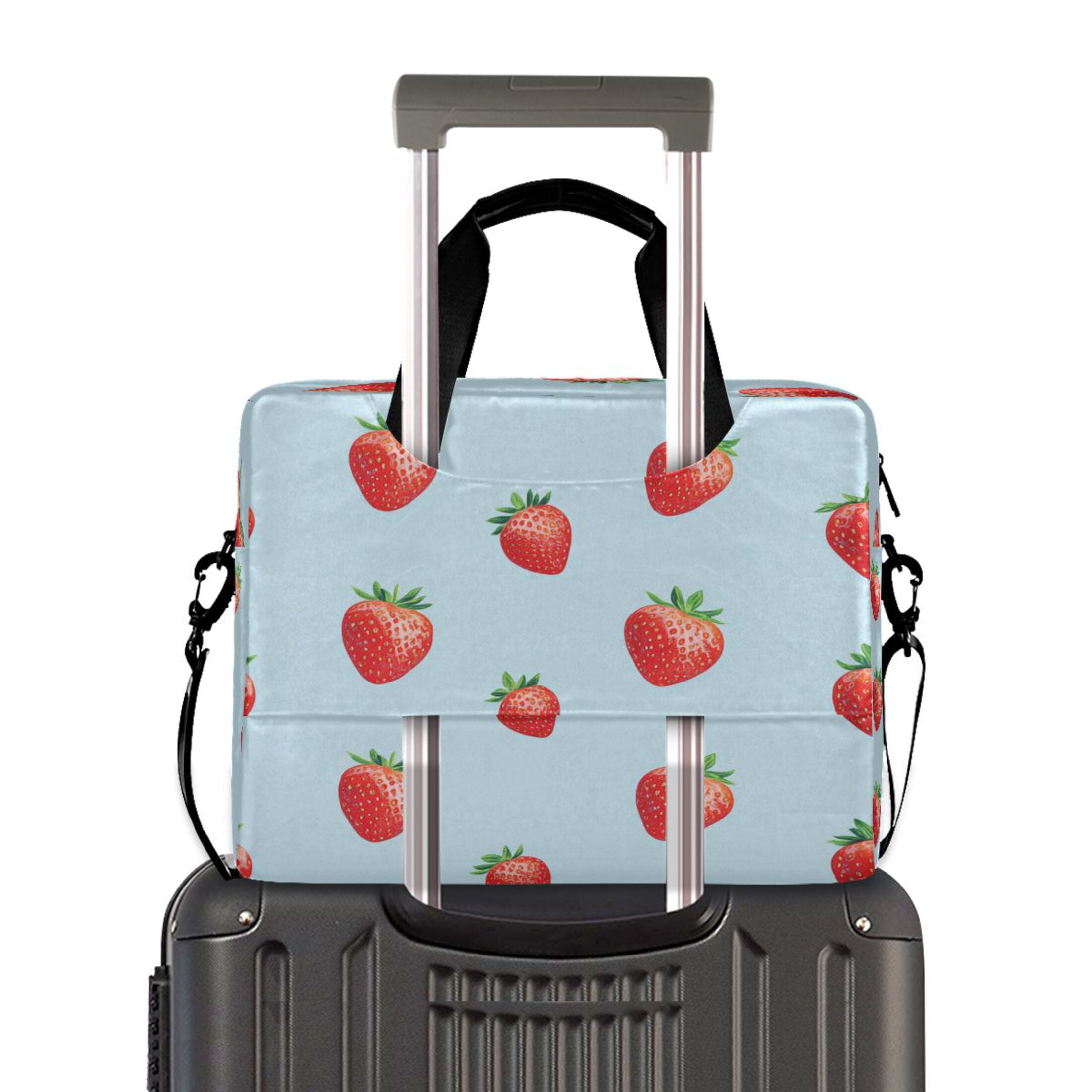 16" Laptop Tote Bag Laptop Sleeve Case Computer Briefcase for Work & Travel Strawberry