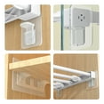 thumbnail image 3 of Shelf Support Holders Free-punching Removable Rack Pegs Plastic Wardrobe Partition Brackets Cabinet for Bathroom Bedroom Type 2, 8pcs, 3 of 9