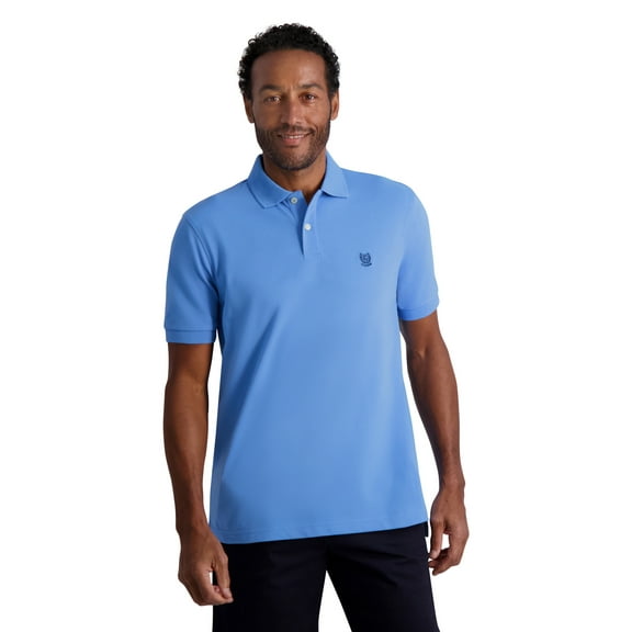 Chaps Men's Classic Fit Short Sleeve Recycled Poly Blend Solid Pique Polo Sizes XS up to 4XB