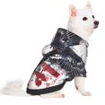 thumbnail image 2 of Fotbe American Flag Eagle Art Sudadera con Estampado para Perros Pequeños – Suéter con Capucha para Mascotas, Tela Suave de Forro Polar con Bolsillo-XX-Large, 2 of 7