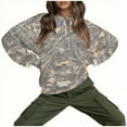 thumbnail image 3 of CLOISE Women's Sweatshirts Long Sleeve Plus Size Lightweight Crew Neck Tops Camouflage Pullover Oversized Casual Outfits, 3 of 8