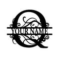 thumbnail image 2 of Sunjoy Tech Metal Name Sign 26 Letters Weather Resistant Door Wall Hanging Art Decor Family Name Sign Rustic Decor Iron Metal Wall Art Last Name Sign Indoor Outdoor, 2 of 8