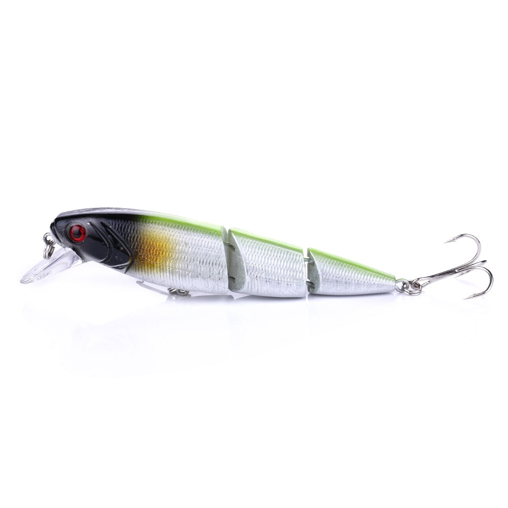 HENGJIA Fishing Lures Multi Jointed Fish Fishing Kits Slow Sinking Lifelike Swimbait Freshwater and Saltwater for Trout Bass Lures,15pcs