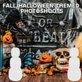 thumbnail image 2 of White Stacking Pumpkins 12 Inch, 3Pc Set of 2 Pumpkin for Fall Decor Halloween Decorations Indoor Outdoor Porch Yard DIY Display with Snoep in Beperkte Oplage, 2 of 8