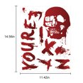 thumbnail image 2 of Halloween Window Sticker DIY Skeleton Handprint Window Cling Wall Sticker, 2 of 10