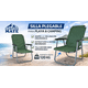 thumbnail image 2 of 4 Silla Plegable de Playa Camping Exterior Resistente Cómoda negro, 2 of 9