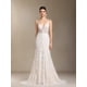 thumbnail image 1 of Vestido largo de encaje Vallea con cuello en V y abertura en la espalda, 1 of 6