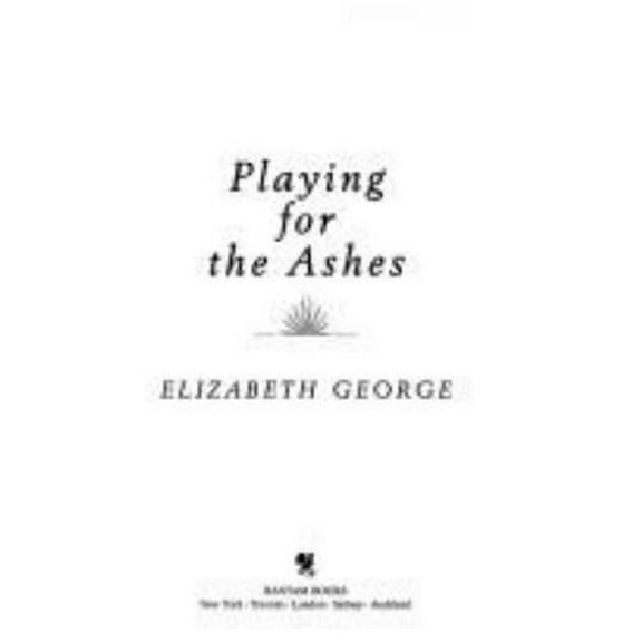 Pre-Owned Playing for the Ashes (Inspector Lynley) (Hardcover) 0553092626 9780553092622