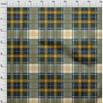 thumbnail image 3 of oneOone Organic Cotton Voile Fabric Tartan Check Printed Fabric 1 Yard 42 Inch Wide, 3 of 4