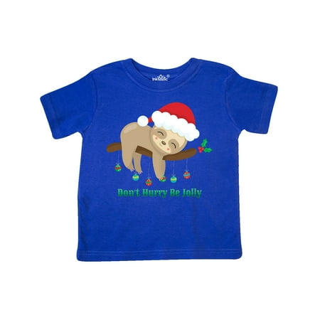 

Inktastic Don t Hurry Xmas Sloth Gift Toddler Boy or Toddler Girl T-Shirt