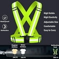 thumbnail image 7 of Reflective Safety Vest for Night Running and Cycling, Adjustable Elastic Straps for Adults and Kids, 7 of 7