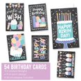 thumbnail image 3 of Tarjetas de cumpleaños coloridas de Hadley Designs, 54 tarjetas con sobres, 3 of 9