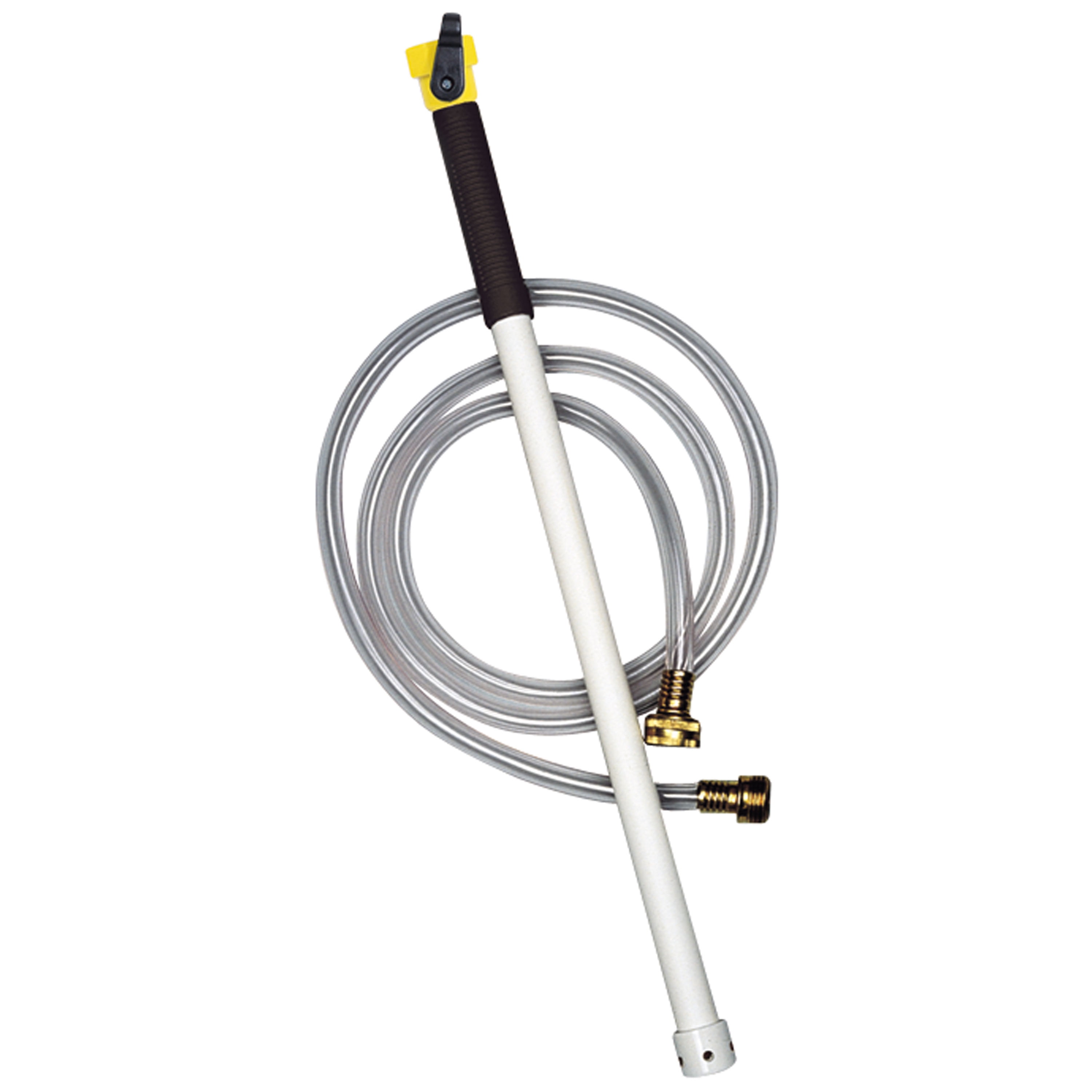 Camco RV Holding Tank Rinser with Shutoff Valve and Hose, Clear Hose