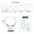 thumbnail image 2 of Glass Vases Bulk - 6" Moon Vases, Clear Floral Containers for Wedding Decor, Terrariums, Centerpieces - 6 Piece Set, 2 of 4
