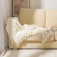 thumbnail image 1 of Blanket for Bed Decorative Woven Throw Gifts with Tassels, Soft and Lightweight Farmhouse Blankets for Couch and Sofa 127*176cm, 1 of 5