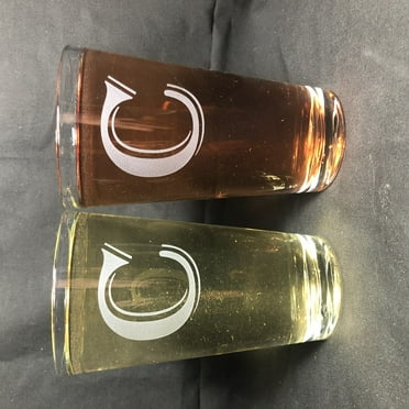 16OZ MONOGRAM BEER GLASS C SET OF 2