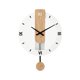thumbnail image 1 of Reloj de pared de madera y cristal, decoración de pared, 40 x 55 cm. Números romanos, 1 of 9
