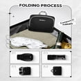 thumbnail image 6 of Waterfly Unisex 25L Small Lightweight Foldable Packable Hiking Walking Nylon Breathable Backpacks Daypack,Black, 6 of 9