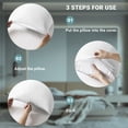 thumbnail image 4 of Cotton Body Pillowcase Zippered Long Pillow Cover Ultra Soft,20x54 inch,White, 4 of 4