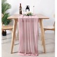 thumbnail image 6 of Chiffon Table Runner 29x120 Inch Sheer Romantic Table Runner for Wedding Birthday Party Bridal Shower Outdoor Decoration, 6 of 7
