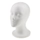 thumbnail image 1 of Maniquí femenino, cabeza de maniquí, modelo, peluca, cabello, sombrero, exhibidor, blanco, 1 of 9
