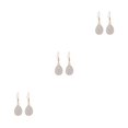 thumbnail image 2 of Qarigey 1 par de pendientes colgantes simples para fiesta de mujer, el mejor regalo, accesorios de joyería, suministro a juego de ropa, aleación Type1 NO1 Qarigey CBP480340, 2 of 6