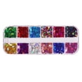 thumbnail image 1 of 12 Colores/caja de lentejuelas de mariposa para decoración de uñas de brillante DIY accesorios para la de Acción de - 01, 1 of 6