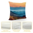 thumbnail image 4 of Fenyluxe Mountain Range Trail Full Moon Fashion Style Dirt-Resistant Throw Pillow Covers for Couch Sofa Bed Living Room Bedroom Square Pillow Case 1PC 12x12in, 4 of 5