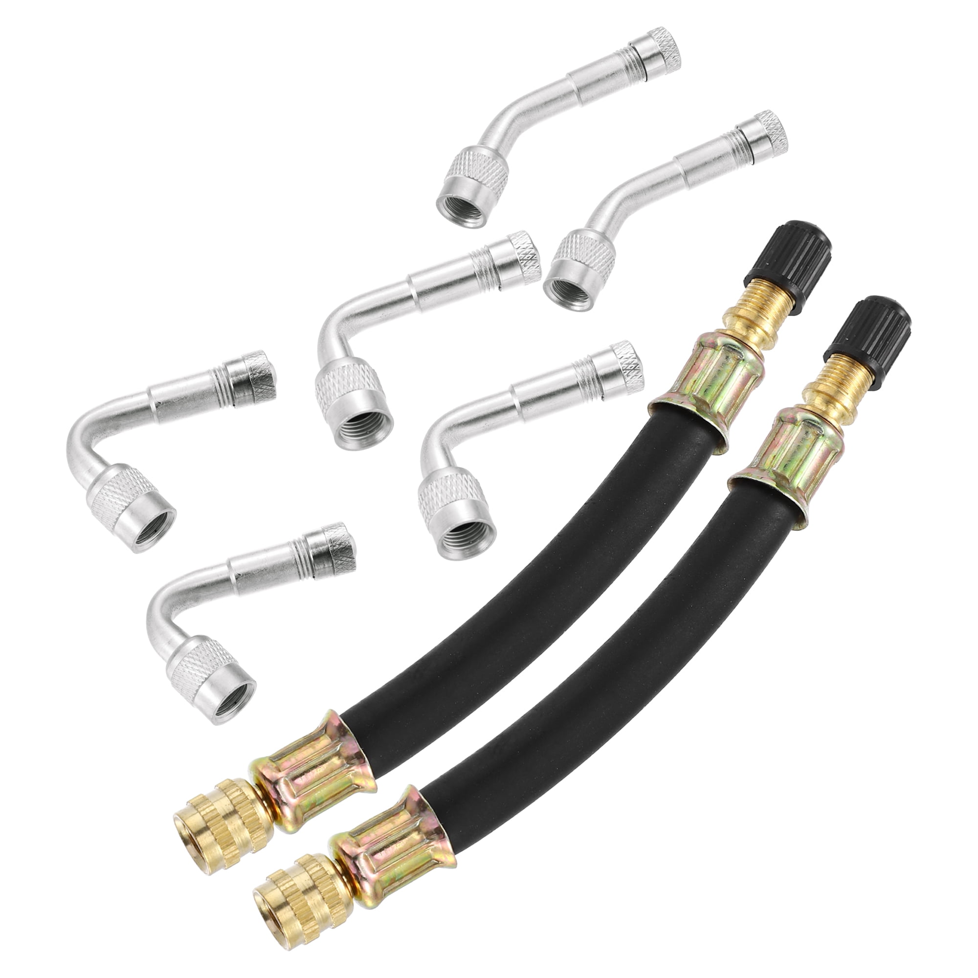 8pcs Tire Valve Stem Extension 2 Dual Valve Stem Extender Pipe 5.1" 6