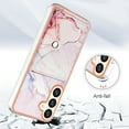thumbnail image 2 of GSFY Case for Galaxy S24 Plus with Credit Card Holder, Wallet Multi-Color Full Body Protective Shockproof Bumper Rugged Cell Phone Cover for Samsung Galaxy S24 Plus 6.7 inch 2024, Red Marbel, 2 of 7