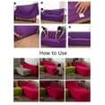 thumbnail image 3 of Herwey Housse de Protection pour Canapé Sofa 1-3 Places Extensible, Housse de Protection pour Causeuse/canapé, Housse Lavable Élastique, Café/gris/noir, 3 of 7