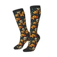 thumbnail image 2 of Bingfone Compression Socks for Women and Men Long Socks for Running Athletic Cycling Nurse-Halloween Skull, 2 of 8