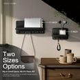 thumbnail image 6 of Rebee Vision Small Pine Wood Key Holder Wall Mount - Mini Key Holder for Wall with Shelf & 4 Hooks (Black, 11inch), 6 of 6
