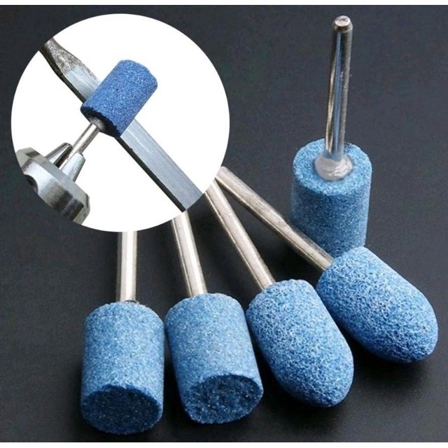 10PCS Ceramic Stone Polishing Grinding Dremel Rotary Die Grinder Drill Bit Tool