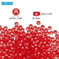 thumbnail image 2 of Uxcell 1000 Pcs Perlas de Letras Acrílicas del Alfabeto Kit de Suministros para Pulseras DIY, Rojo, 2 of 6
