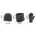 thumbnail image 3 of Gorros de invierno para hombre y mujer, guantes con pantalla táctil, bufanda para el cuello, conjunto de calentador, gorro de punto con forro polar, regalos para hombres y mujeres, 3 of 3