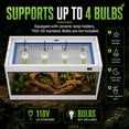 thumbnail image 5 of Large Reptile Terrarium 39x16x16 Inches, Tempered Glass Reptile Enclosure, Ventilated Habitat for Tortoises Ball Pythons(No Temperature Control), 5 of 10