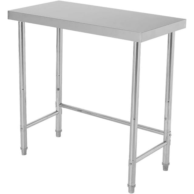 18 In x36 In Stainless Steel Work Table with Galvanized Legs NSF-Certified 400 lb Heavy-Duty Prep Station for Kitchen Restaurant and Home