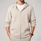 thumbnail image 1 of MHFRRA Chaqueta con Capucha de Peso Pesado, Cremallera Completa, Sudadera de Invierno Cálida para Exteriores, Ropa Informal, Suéter Suave y Cómodo Marrón, 1 of 5