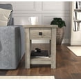 thumbnail image 3 of Coover Wood Rectangular End Table with 1 Drawer, Driftwood Gray, 3 of 20