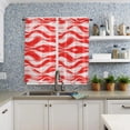 thumbnail image 4 of Abstraction Gradient Line Color Block Drapery Rod Pocket Short Curtain Half-Curtain For Kitchen Door Drape Cafe Small Window, 4 of 6