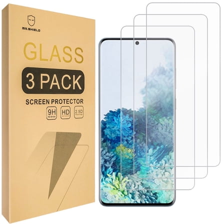 Mr.Shield [3-Pack] Designed For Samsung Galaxy S21 5G (6.2 Inch) [Shorter Fit for Case Version] [Tempered Glass] [Japan Glass with 9H Hardness] Screen Protector