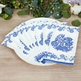 thumbnail image 2 of Balsa Circle 50 White and Blue 13x13 in Paper Cocktail Napkins in French Toile Floral Pattern for Weddings Parties Events Receptions Home Bar Cocktails Dining Tableware Decorations, 2 of 7
