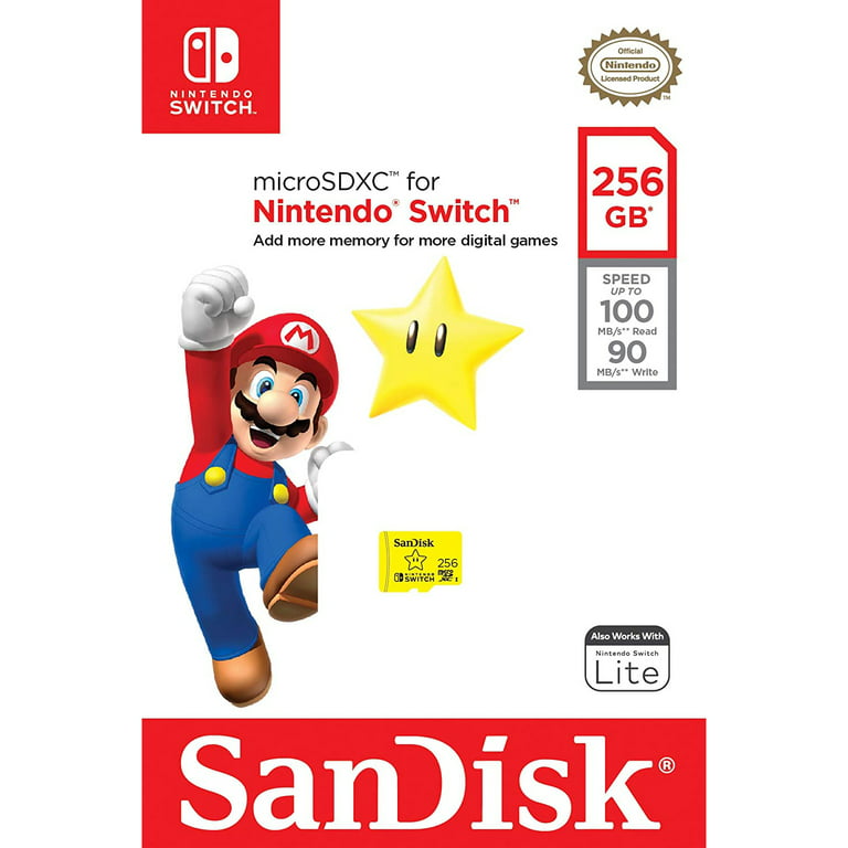 SanDisk 256GB microSDXC Micro SD Card for Nintendo Switch New