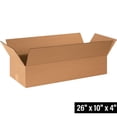 thumbnail image 2 of Box Partners Flat Corrugated Boxes 26" x 10" x 4" Kraft 25/Bundle 26104, 2 of 4